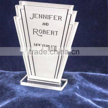 unique design hot sale plexiglass wedding invitations