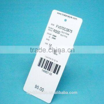 Barcode Hang Tag For Garment