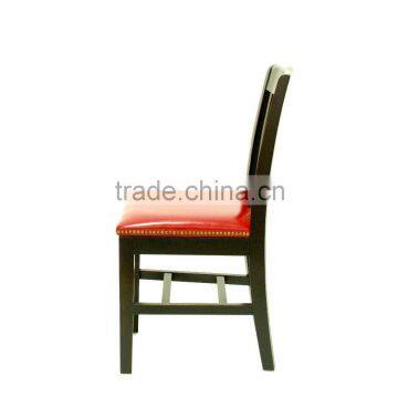 Furniture Restaurant Modern Leather Luxury Wooden Carved Leisure Garden Dining Chair photo-3