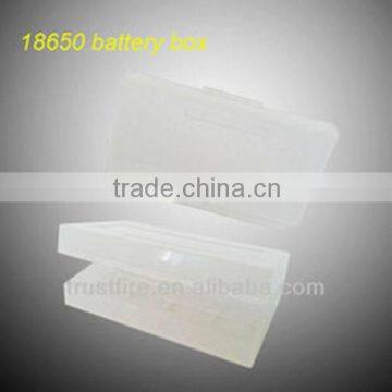 Transparent plastic box for 18650/IMR 18650 rechargeable batteries