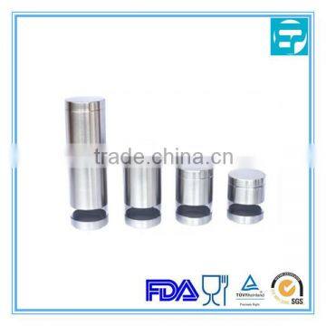 high quality stainless steel sealed canister