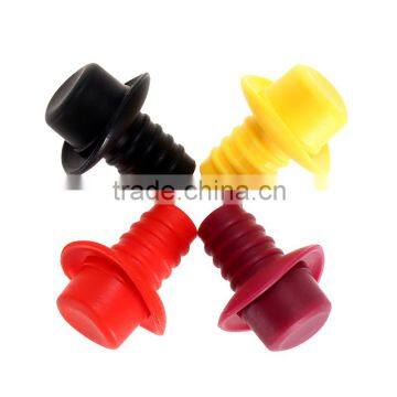 Hat style Silicone Wine bottle stopper