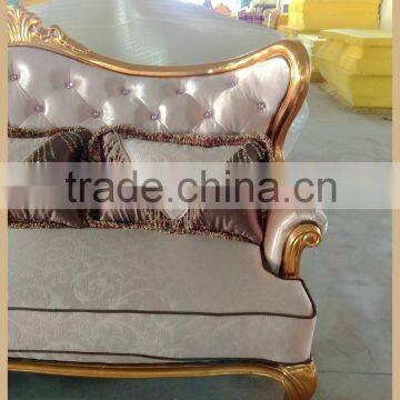 Classic Royal Imperial Golden Fabric Sofa photo-6