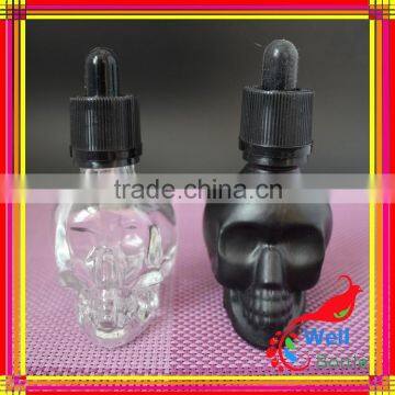 Skull Shape Glass Dropper Bottle for E-juice photo-5