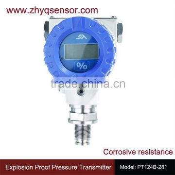 SS316L material 4-20mA LED local display Explosion proof Pressure sensor