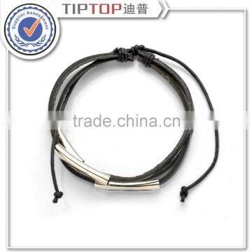 Unisex Mens Womens Multilayer Genuine Leather Metal Punk Casual Statement Knit Hand Made Wrist Bracelets Wristband Braided Rope photo-6