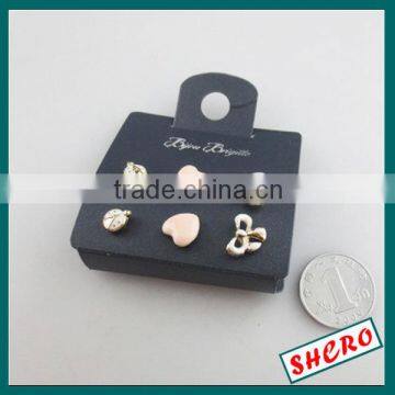 Hanging Folded Plastic Jewelry Packing Card For Earring