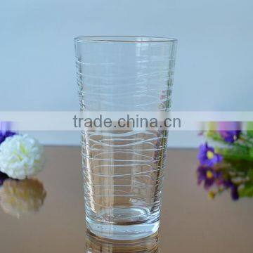 Hot sale drinking cup type of glass water tumbler