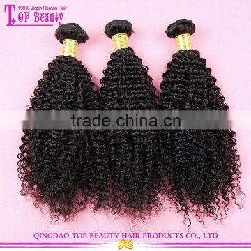 Top quality no sedding natrual color raw virgin curly indian hair fashionable indian curly virgin hair