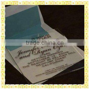 Customized Engraved Glass Debut Invitation Cards For Guest Souvenir Gifts