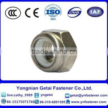 DIN6926 M3-M10 carbon steel flange nylon nut