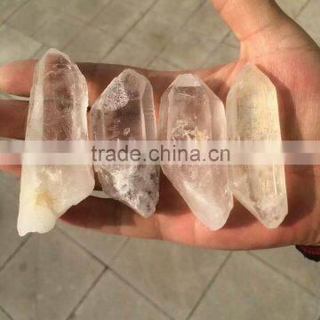 Natural rock clear crystal point/wand ,semi precious stone point