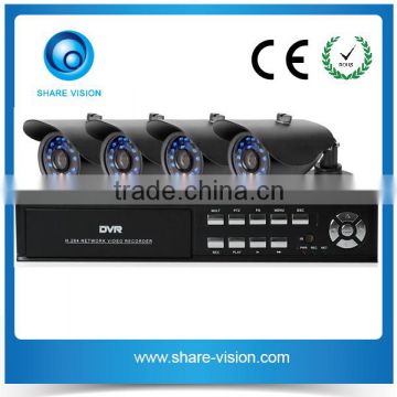 hot new 4 channel full D1 p2p cctv camera and dvr with 2 SATA