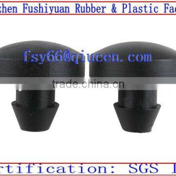 black 8mm mushroom type dustproof silicone rubber holes plug stopper cap