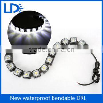 LED car 12 bulbs 12 volt front fog light led daytime running light Flexible Led Strip