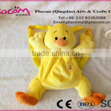 2016 Hot selling Favorite Cute Easter's gifts and Kid gifts Wholesale Plush toy Plush toy bag duck