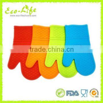 BPA Free Amazon Hot Selling Hand Protect Kitchen Silicone Oven Mitts BBQ Gloves photo-2