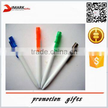 china wholesale cheap ballpoint pens with colorful tops