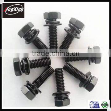 customized Hex Head SEMS Machine Screws