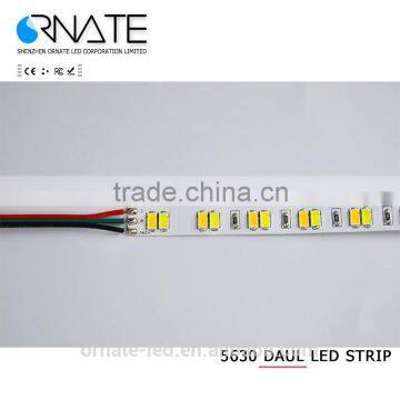 2700K 6500k Epistar 5630 SMD LED strip 120leds 60leds dual white led strip