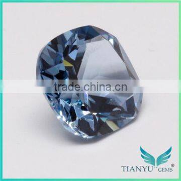 Wholesale Gem Processing Heat Resistant Aquamarine Blue Nano Spinel For Micro Pave Jewelry photo-3