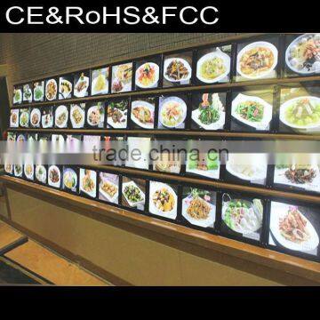 New innovative fast food led digital restaurant cafe menu board