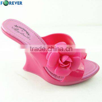 Fashion and sexy PVC high heel slipper for lady