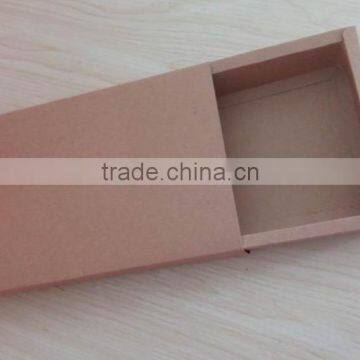 Eco-friendly Kraft Paper Drawer Shape Gift Box for Shirt / Garment Packaging Gift Box