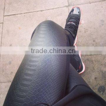 snake skin leather pants,snake pattern pu leather pants