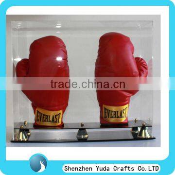 high quality acrylic boxing glove display box plexiglass boxing glove display case