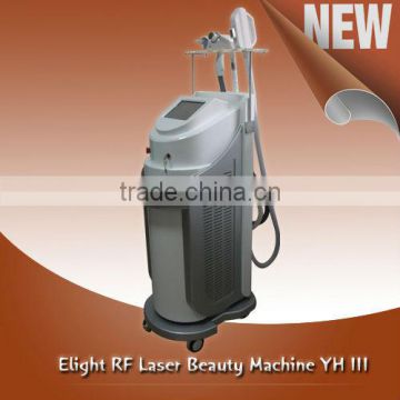 Face Lifting 3-in1 E-light Laser Ipl Rf Hair Removal Equipment+yag Laser YH-III 560-1200nm