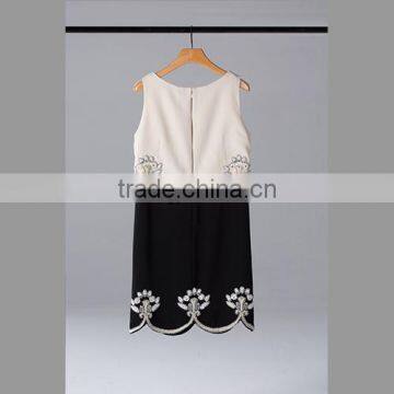 Special Design Sleeveless Dress With 100% Handmade Embroidery/elegant Evening Dress photo-2
