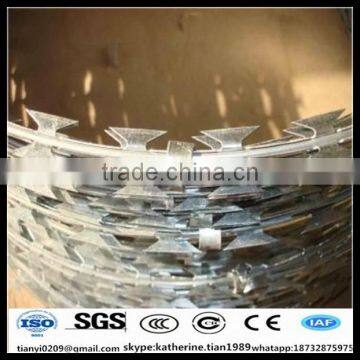 High Tensile Hot Dipped Galvanized Concertina Razor Wire Sharp Blade Barbed Wire for Security Fence for Sale photo-4