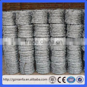 Hot Sale Galvanized/PVC coated Barbed Wire for Sale(Guangzhou Factory)