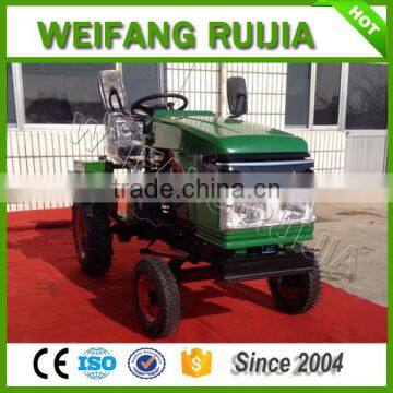 2016 New made CE certified four wheels 12hp mini tractor for sale, 15hp farm tractor with cultivator !