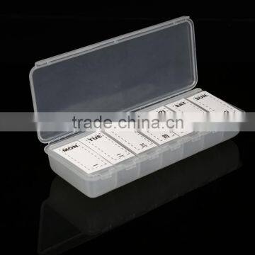 New Poplar 7 Day Pill Box With High Quality, Various Color ,custom Logo,OEM Orders Are Welcome
