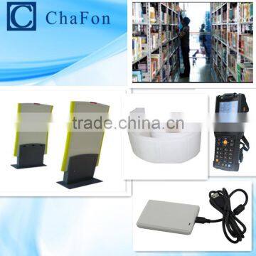 library anti-theft system ( Provide rfid EAS gate,rfid desktop card reader,rfid handheld reader,rfid sticker,SDK,demo software)