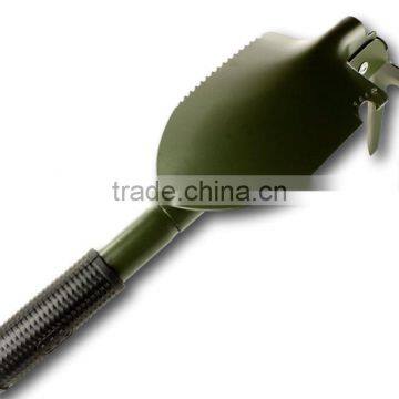 5 in 1 Folding Camp Shovel, Rake, Compass, Saw and Bottle Opener With Free Compact Carrying Case photo-4