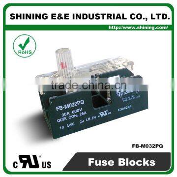 FB-M032PQ UL Approved Equal To Bussmann 30A 2 Pole Porcelain Fuse Holder photo-2