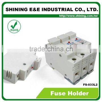 FS-033L2 With LED Indicator 380V 32A 3 Pole 10x38 Fuse Holder photo-3