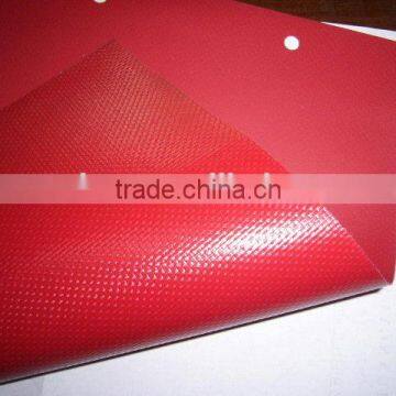 industrial side curtain tarps, custom four corners reinforced 610g tarps