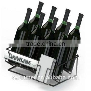 Counter fashionable retail/household metal wine rack