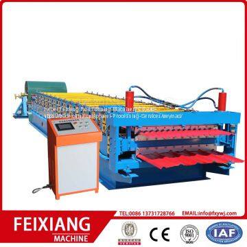 Double Layer Roof Sheet and Step Tiles Roll Former Machine photo-2