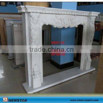 Hand Carved Marble Fireplace