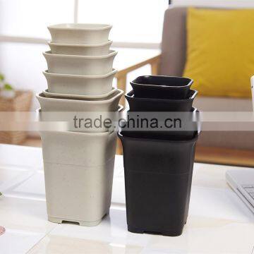 Plastic Tall Fleshiness Square Flower Pot photo-2