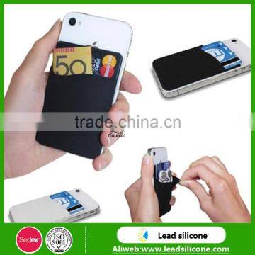 Promotional Gift Phone Card Holder, Custom Logo Silicone Card Pocket With 3M Sticker photo-4
