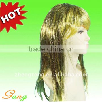 Cosplay Costume Ball Golden human Hair wig