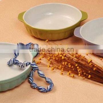 Haonai Multi color ceramic pet bowl, customized size pet bowl