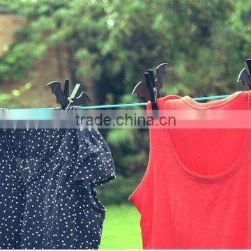 Factory Direct Creative Batman Plastic Clothes Pin Home Black Batman Shape Plastic Clothes Pegs photo-2