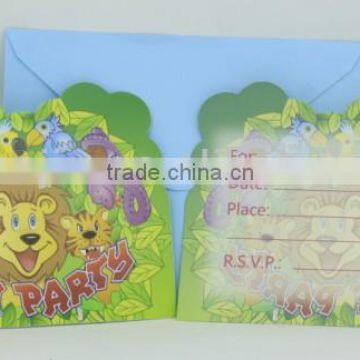 Supply fashion cute Party Invitation card